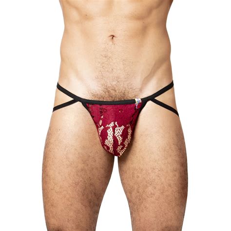 Calcinha Fio Dental Masculina Em Renda Beebas Loja LGBT GLS Lingerie Masculina Jockstraps