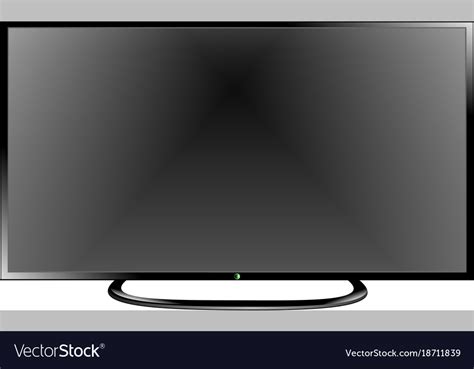 Tv Flat Screen Lcd Plasma Realistic Royalty Free Vector