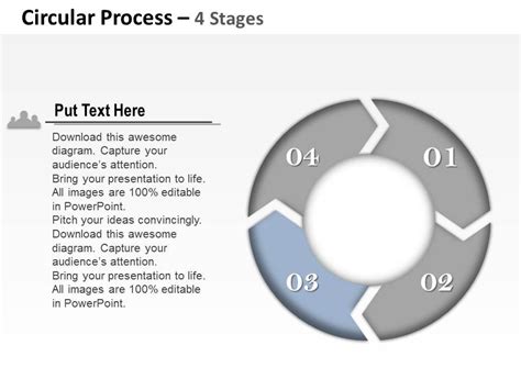 0314 Business Ppt Diagram Circular Process With 4 Business Steps