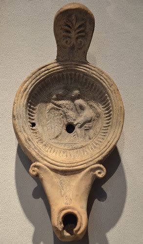 Roman Oil Lamp With Erotic Motif Leda And The Swan 1st  Flickr