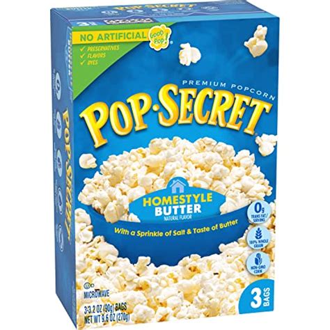 Pop Secret Microwave Popcorn Homestyle Butter Flavor Oz Sharing