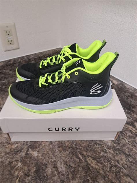 Under Armour Curry 3z6 Mens Low Top Basketball Shoes Black 3025090 001 Size M 11 Ebay