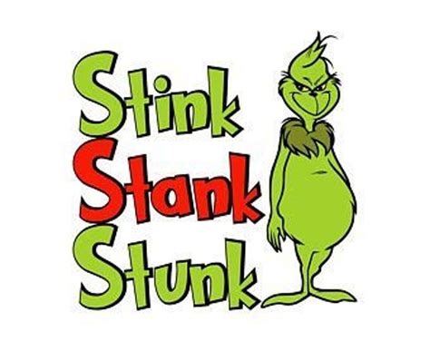 Grinch Stink Stank Stunk Etsy