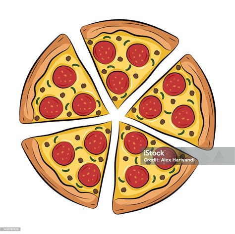 Special Pizza Cartoon Vector Illustration Stock Illustration Download