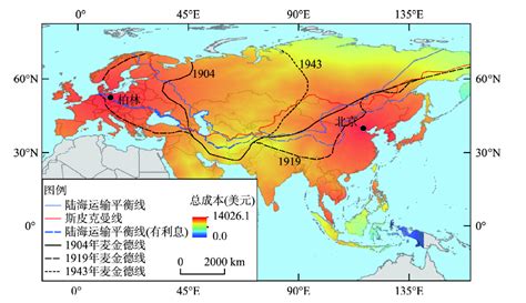 “一带一路”倡议下欧亚大陆陆海运输的空间均衡分析