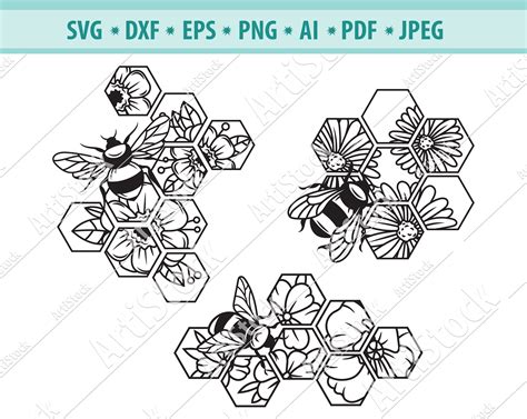 Bee Svg Queen Bee Svg Honey Svg Bee Logo Bee Clipart Bee With