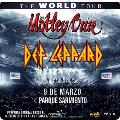 Horarios y entradas Mötley Crüe y Def Leppard en Argentina 2023 The