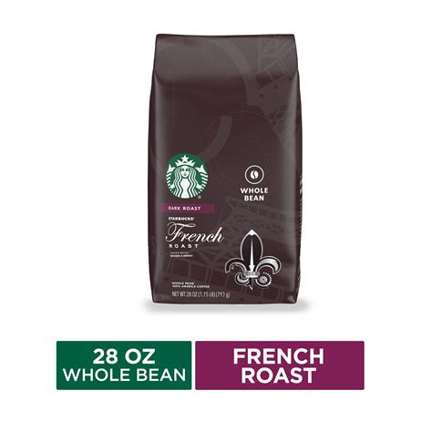 Starbucks Dark Roast Whole Bean Coffee French Roast 28 Oz