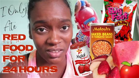 I Only Ate Red Foods For Hours Trinidad Youtube Caribbean Edition