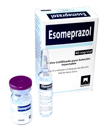 Esomeprazol 40 mg Polvo Liofilizado para Solución Inyectable UNIMARK S A