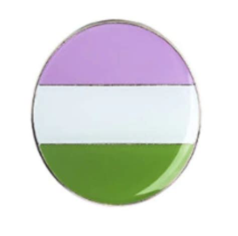 Genderqueer Flag Round Lapel Pin 1 Pride Lgbt Hat Badge Tie Tack Gay Lesbian Ebay