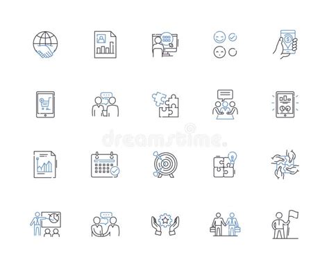 Quality Assurance Line Icons Collection Testing Audit Inspection