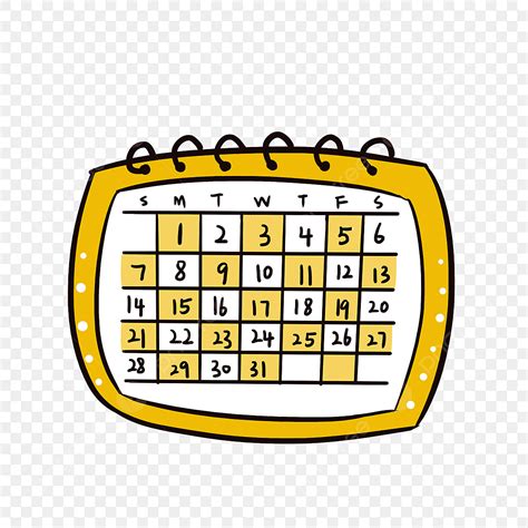 Gelber Punkt Kalender Clipart Kalender Clip Art Kalender Png Und Psd