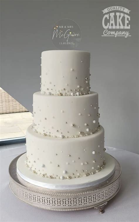 White Wedding Cakes Quality Cake Company Staffordshire