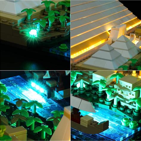 VONADO Led Light Kit For Lego 21058 Great Pyramid Of Giza No Model