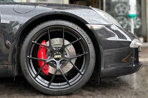 Porsche Carrera S Bbs Fi R Forged Matt Black Wheels