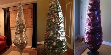 After Christmas Wrap Your Entire Tree With Saran Wrap For Easy Storage