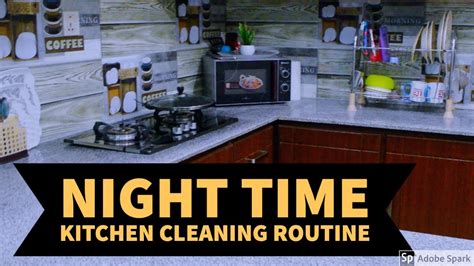 Night Time Kitchen Cleaning Routine Dinner Routine