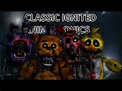 Fnaf I Tjoc Speed Edit Classic Ignited Animatronics Youtube