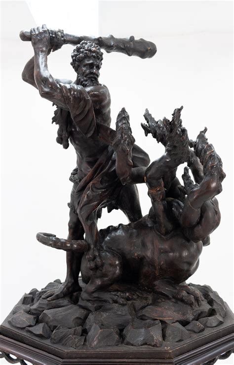 19th Century Statue Hercules Slaying The Hydra At 1stdibs