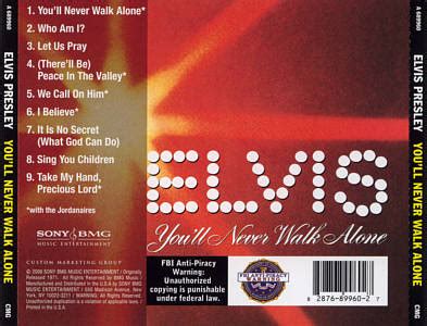 You'll Never Walk Alone - USA 2006 - Sony/BMG A 689960 - Elvis Presley CD