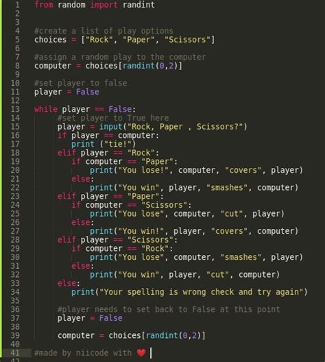 Your First Python Game Tutorial Rock Paper Scissors By Niicode