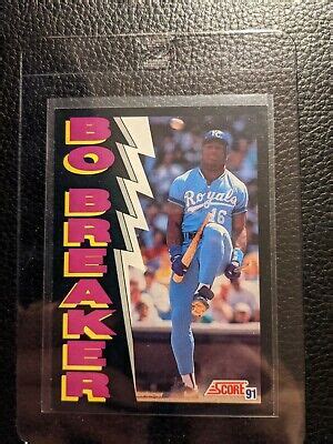 1991 SCORE BO BREAKER 773 BO JACKSON RAIDERS KANSAS CITY ROYALS EBay