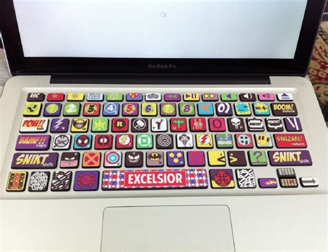 Macbook Keyboard Super Hero Skin » Gadget Flow