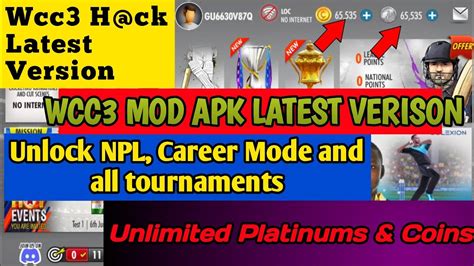 Wcc3 Hck Latest Version🔥wcc3 Mod Apk New Version🤑 Unlimited Platinums Unlocked Career Mode