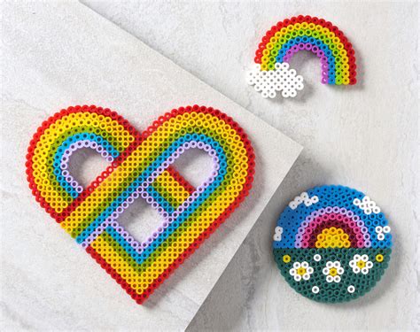 Rainbow Perler Beads 20 Free Patterns Diy Candy