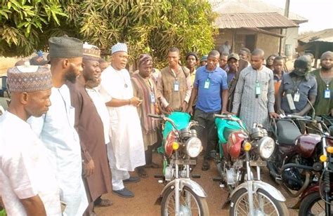 Adavi Lg Chairman Donate Motorcycles To Hunters Apc Supporters