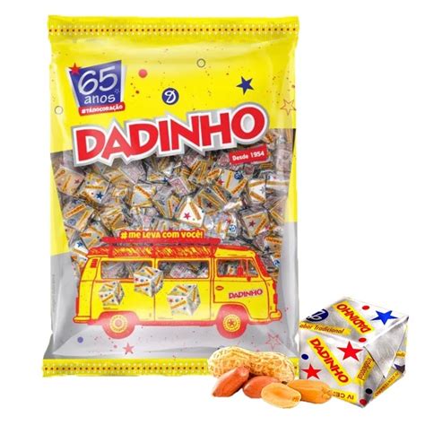 Bala Dadinho Amendoim Tradicional Pacote 600G Dizioli Shopee Brasil