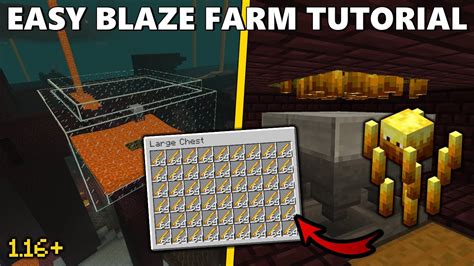 EASY BLAZE FARM TUTORIAL MINECRAFT 1 16 YouTube