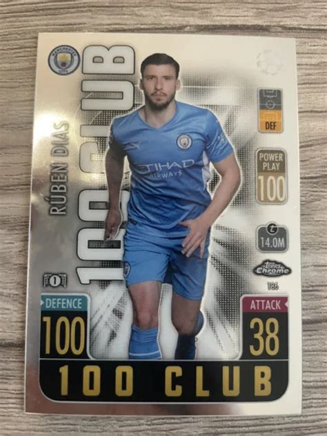 Carta Topps Match Attax Cromata Ruben Dias Club Manchester