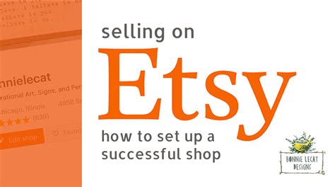 Selling On Etsy How To Create A Successful Online Shop Bonnie Lecat