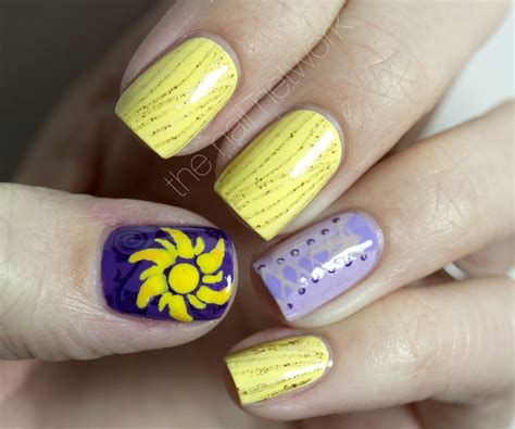 The Nail Network Disney Princess Nail Art Series Rapunzel