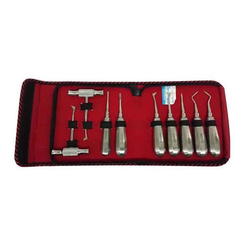 Buy Dentmark Dental Root Elevator Kit Regular 9 Pcs Set Dental