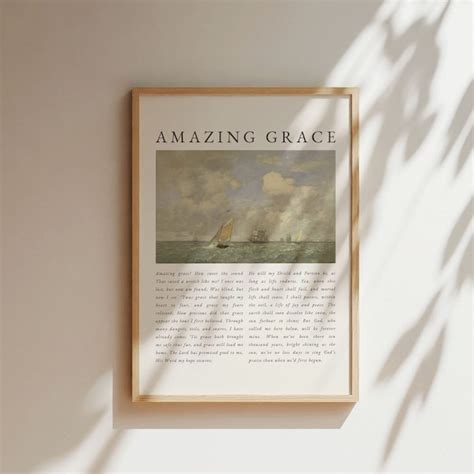 Amazing Grace Print Etsy