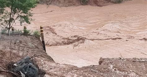 Emiten alerta por riesgo de desborde de ríos en cinco departamentos del