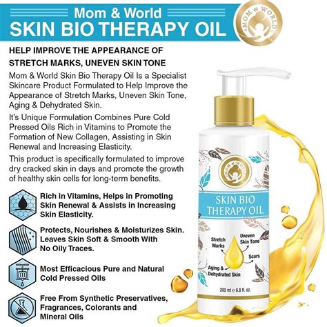 Buy Mom World Skin Bio Therapy Oil For Stretch Marks Scars Skin