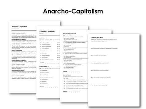 Anarcho Capitalism Teaching Resources