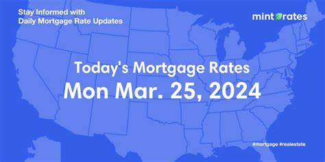 Mortgage Rates Today Mon Mar 25 2024