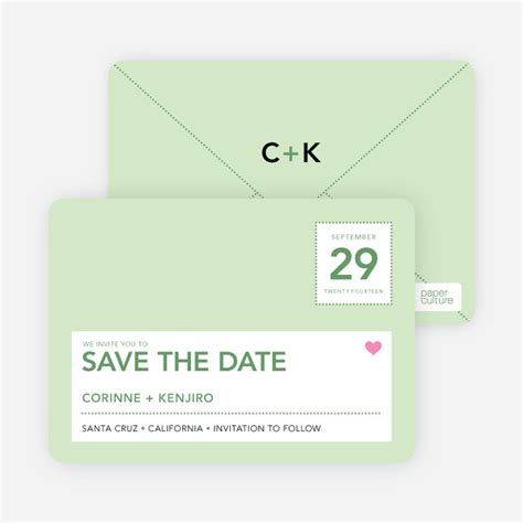 Postcard Inspired Save the Date Cards | Paper Culture