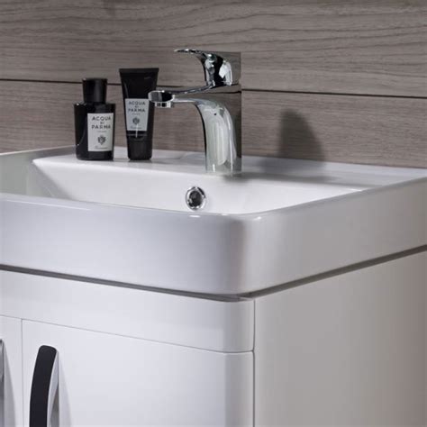 Tavistock Compass 600mm Freestanding Unit And Basin Gloss White Finish