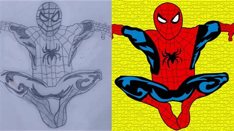 How To Draw Spider Man No Way Home♥️drawing Spiderman From Pencil