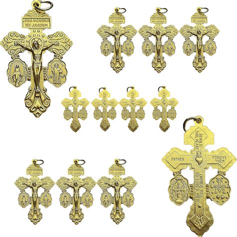 Amazon Lblnuguri Pcs Crucifix For Rosary Making Bulk Pack Medal