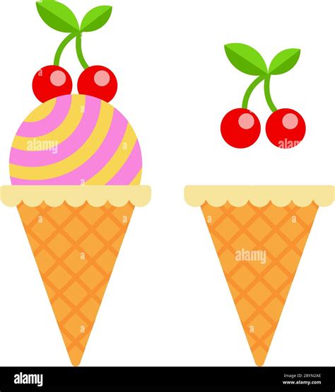 Empty Ice Cream Cones Stock Vector Images Alamy