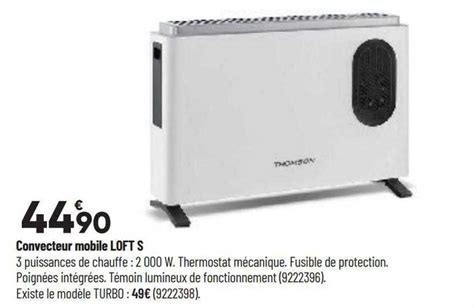 Promo Convecteur Mobile Loft S Chez Bricorama ICatalogue Fr