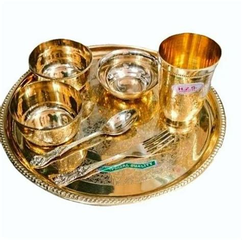 Brass Utensils Brass Dinner Set Manufacturer From Moradabad