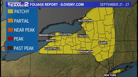 Fall colors begin to emerge across almost all of New York | wgrz.com